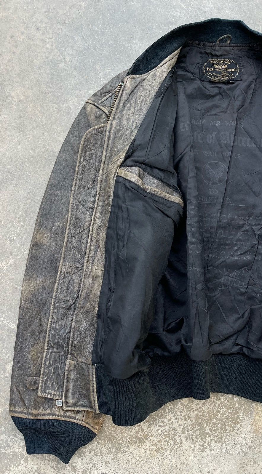 Avirex 🔥Vintage 80's Avirex Goat Skin Flight Bomber Leather Jacket Size US S / EU 44-46 / 1 - 16 Thumbnail