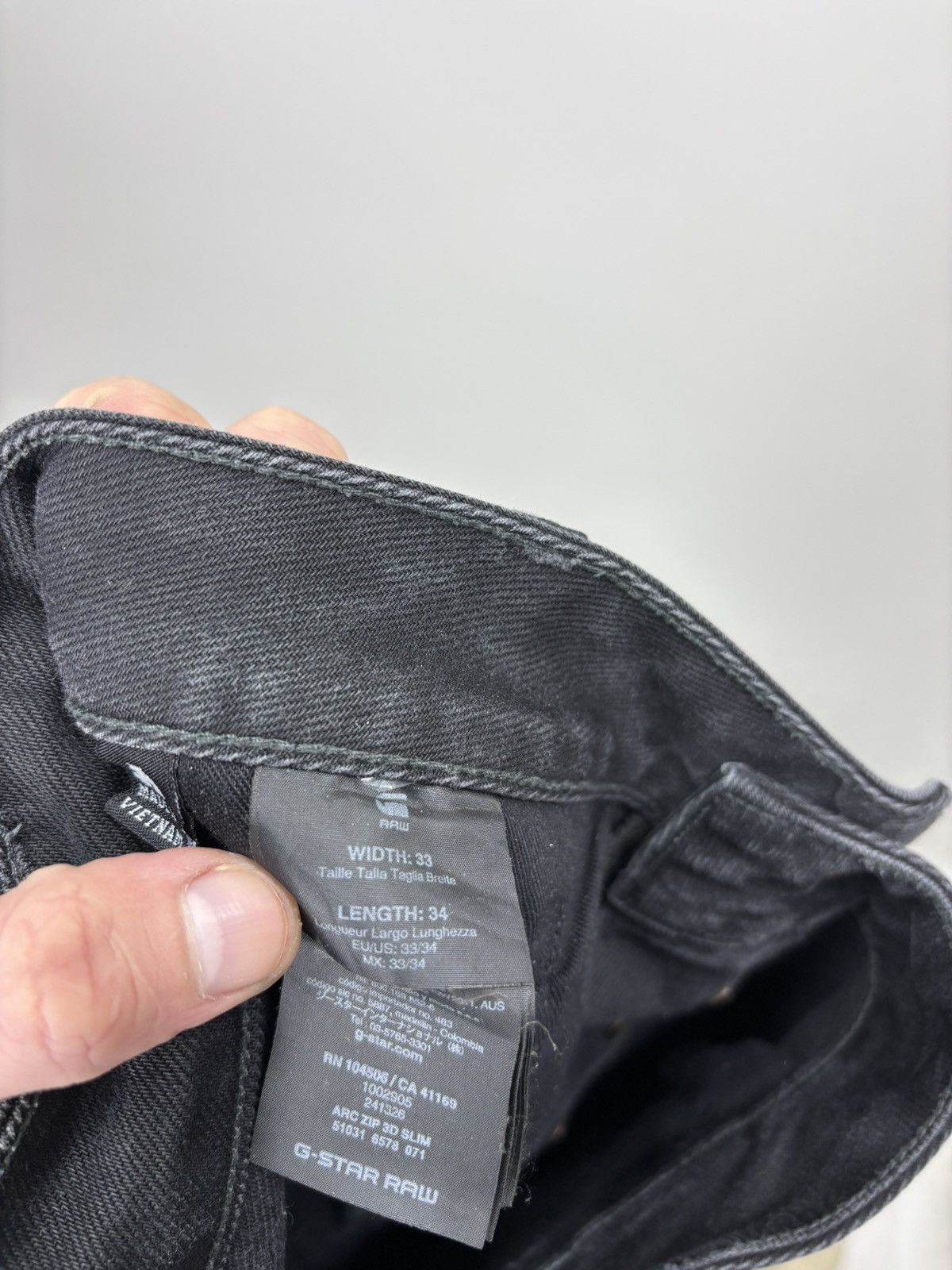 G-Star Mens jeans G Star Raw Size 33 Color Black Size US 33 - 10 Thumbnail