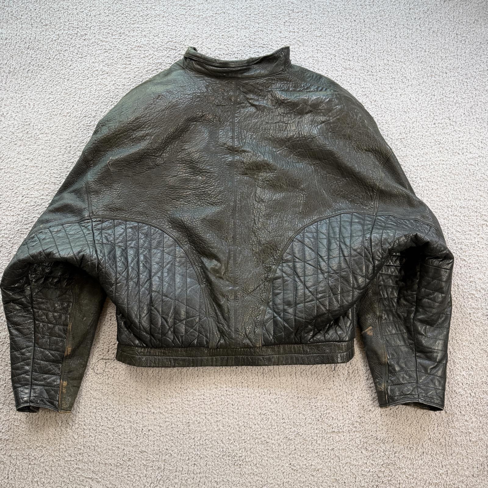 Marc Buchanan Vintage Pelle Pelle Marc Buchanan Leather Jacket Cropped Size US XL / EU 56 / 4 - 2 Thumbnail