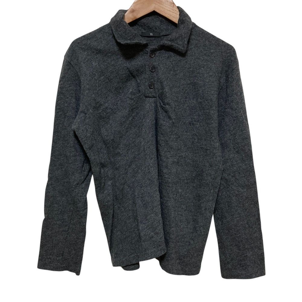 Other Yoji Yamamoto Yohji Yamamoto Wool Knit Polo Shirt Textile Tops YET64133 DUTY FREE for USA Size ONE SIZE - 1 Thumbnail