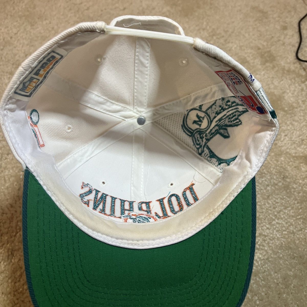 Sports Specialties Vintage 90s Miami Dolphins Sports Specialties Laser SnapBack Size ONE SIZE - 5 Thumbnail