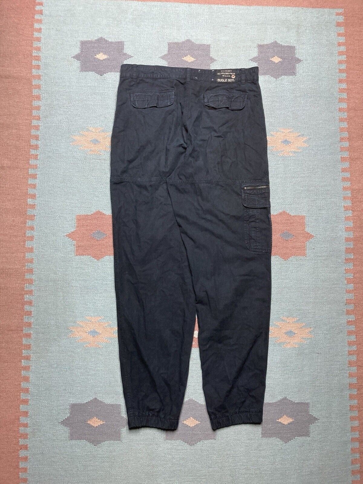 Bugle Boy × Vintage y2k bugle boy cargo pants baggy tapered double knee 34x33 Size US 34 / EU 50 - 1 Thumbnail