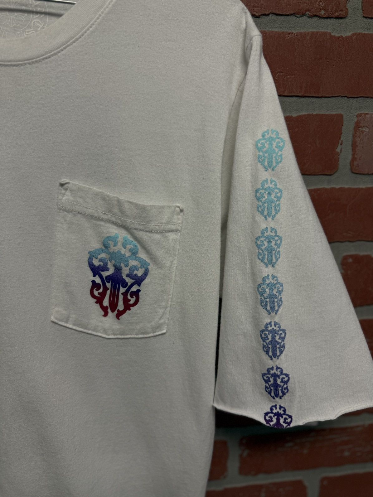 Chrome Hearts Chrome Hearts Colorful Dagger Tee Shirt Cut Sleeve Size M Size US M / EU 48-50 / 2 - 3 Thumbnail
