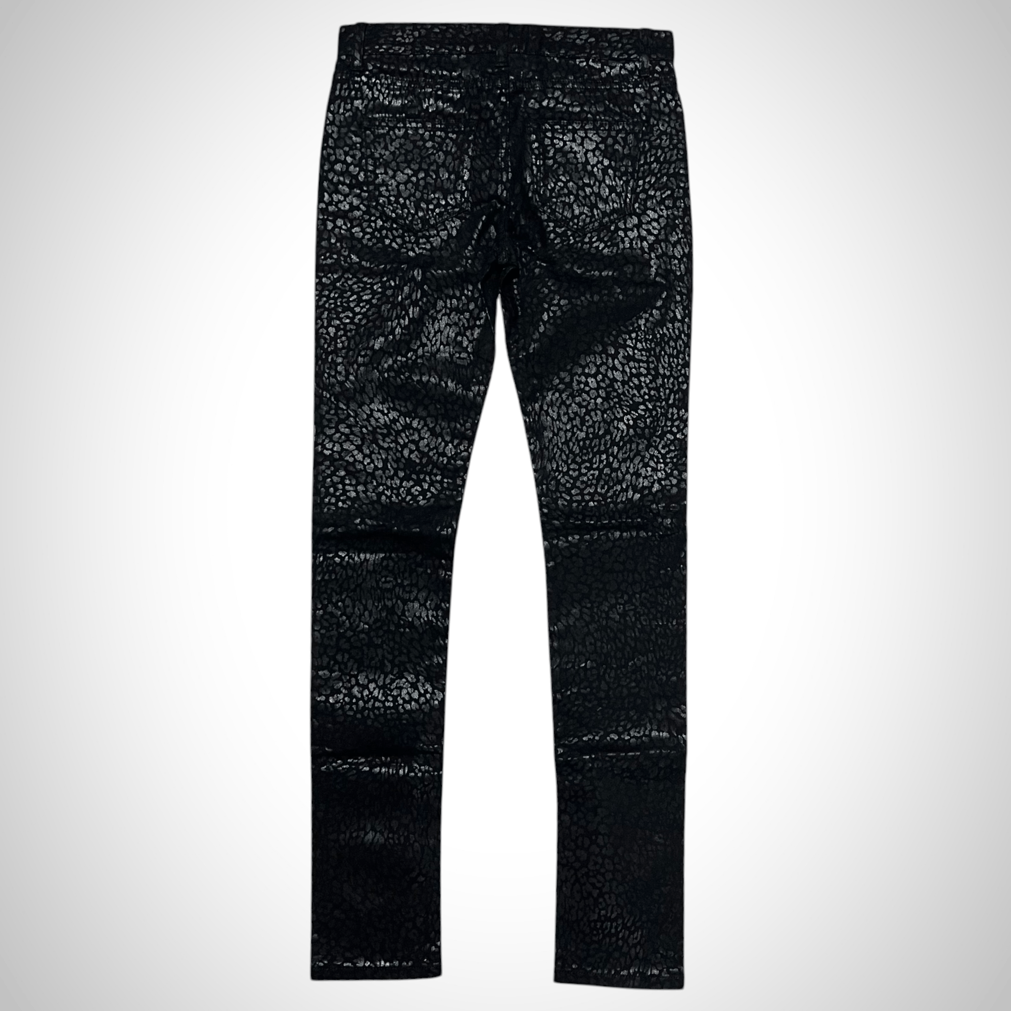 Hedi Slimane × Saint Laurent Paris Saint Laurent Paris FW14 D01 Leopard Print Denim Jeans Size US 28 / EU 44 - 3 Thumbnail