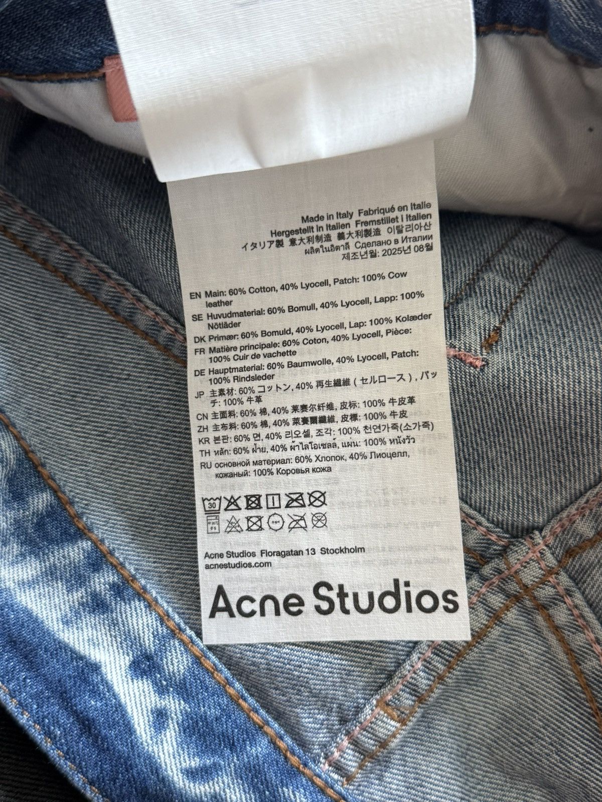 Acne Studios NWT - 2010M Charcoal leather Size US 31 - 7 Thumbnail