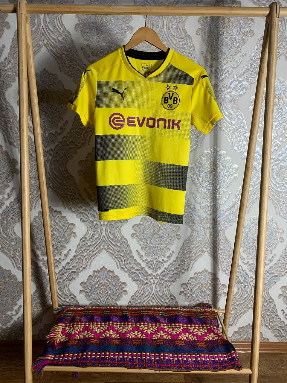 Puma Vintage Puma FC Borussia Dortmund Germany Soccer Jersey Size US XS / EU 42 / 0 - 2 Thumbnail