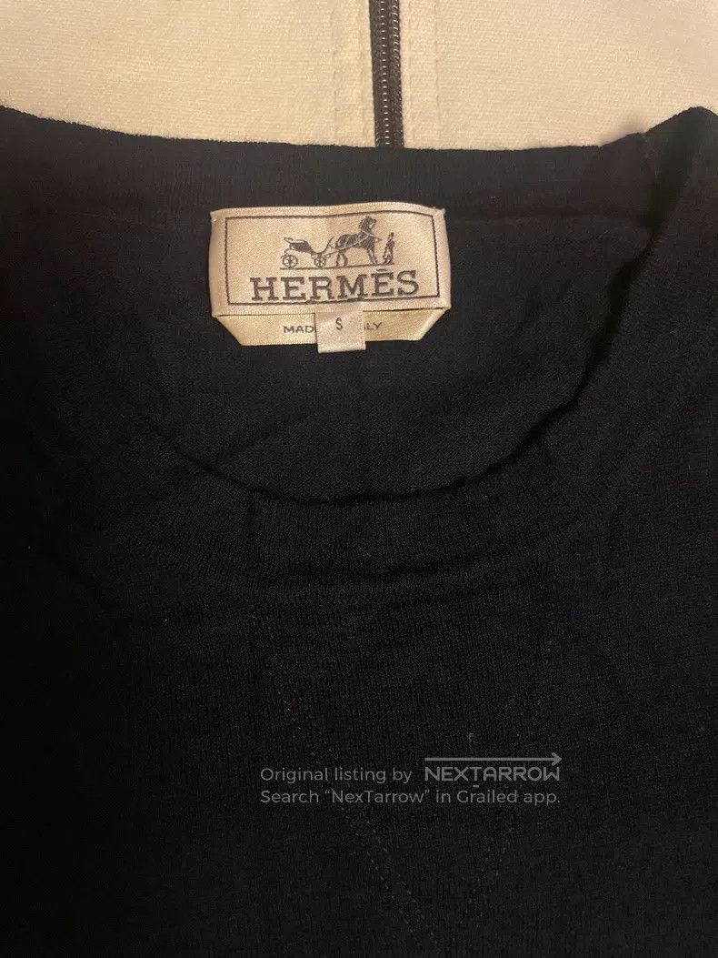 Hermes Hermes Round-neck knitted short-sleeve t-shirt Size US S / EU 44-46 / 1 - 5 Thumbnail