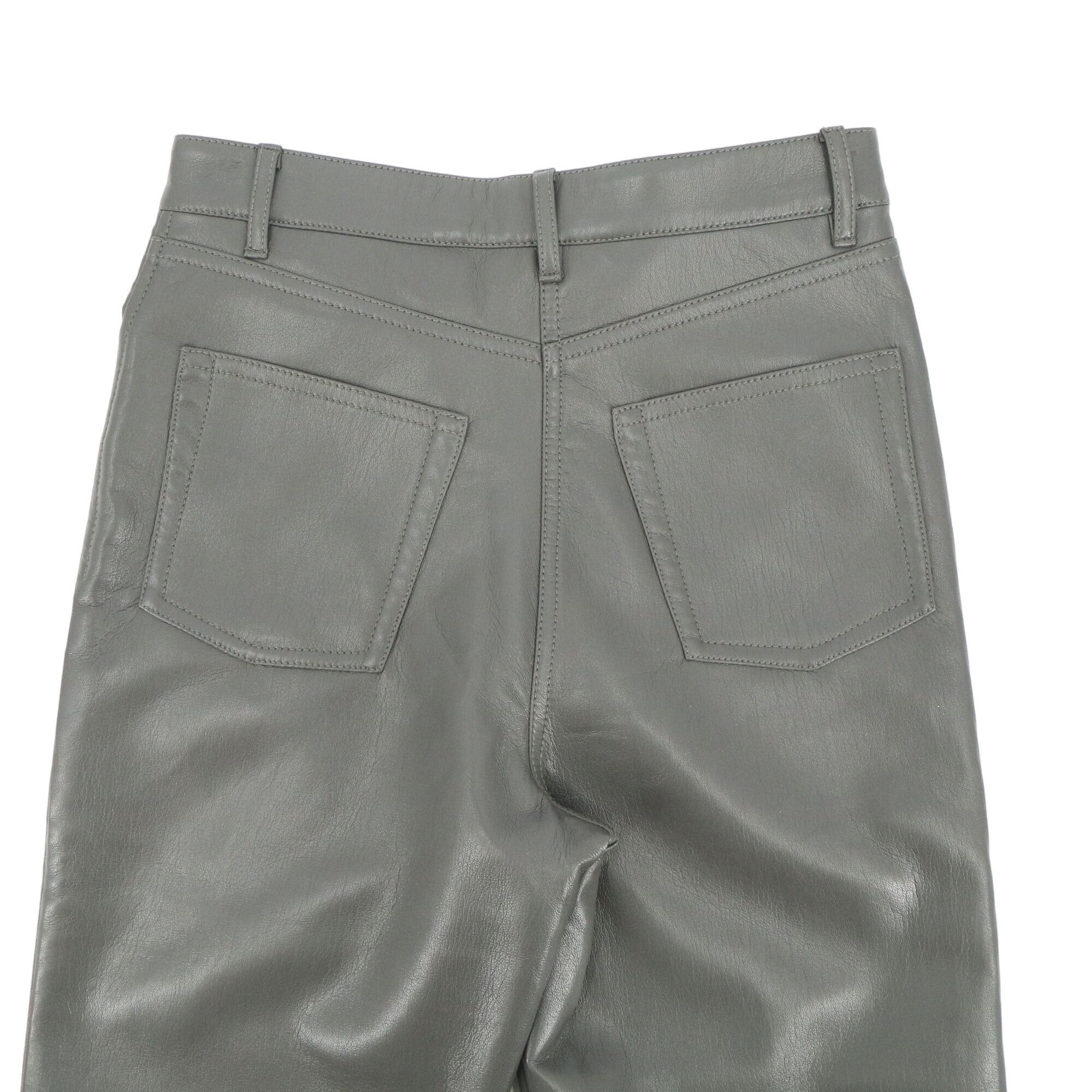 Other Aritzia Wilfred Melina High Waisted Vegan Leather Gray Pants Size 26" / US 2 / IT 38 - 6 Thumbnail