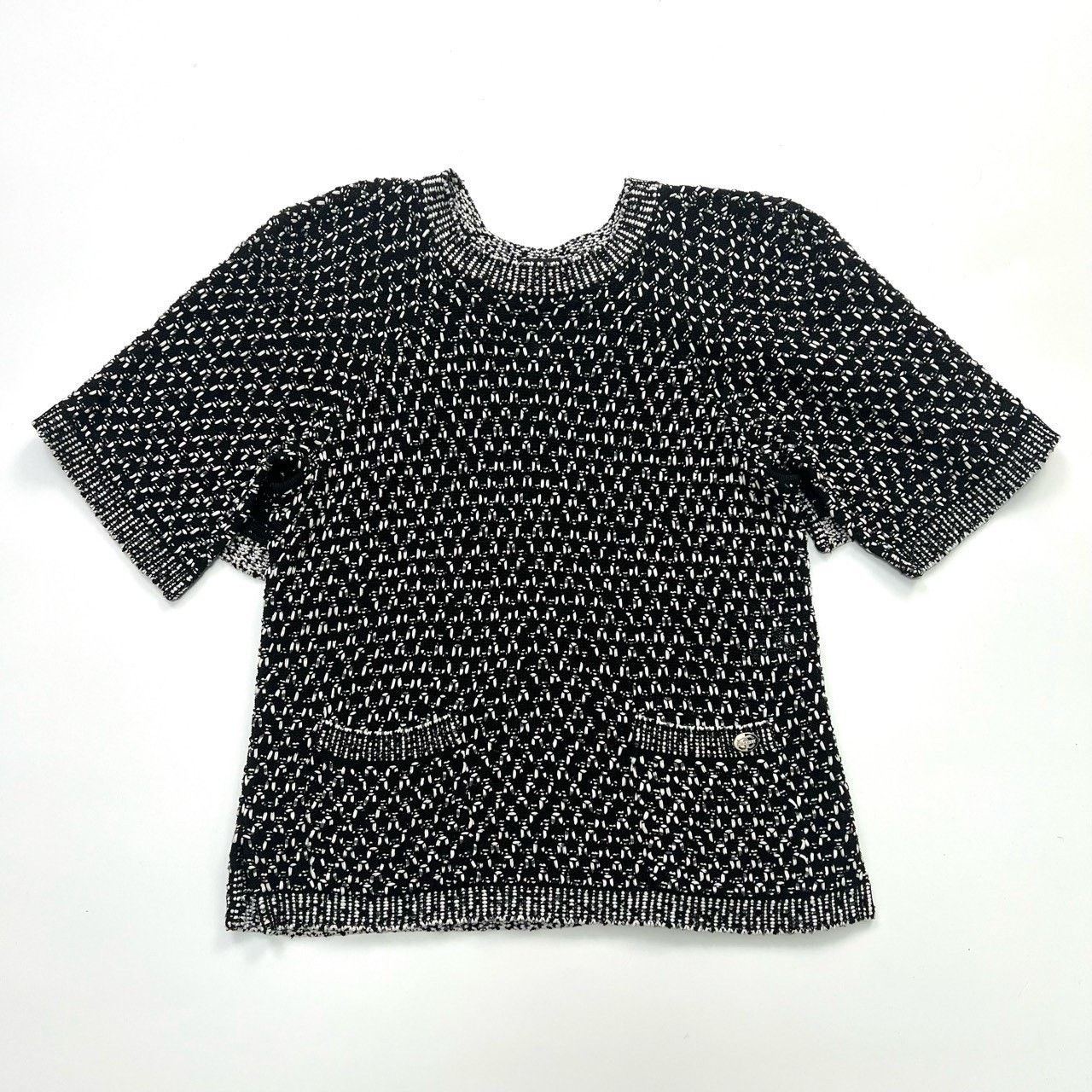 Chanel Chanel Double C Knit Batwing Short Sleeve Size XS / US 0-2 / IT 36-38 - 1 Thumbnail