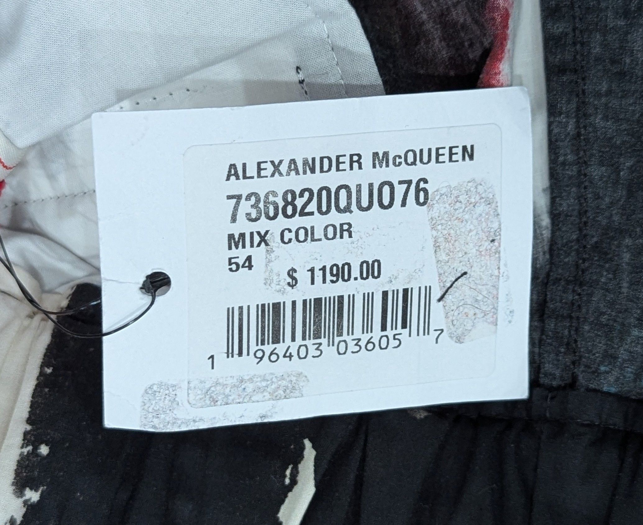 Alexander McQueen Alexander McQueen Watercolor Shorts Orange/Navy 54 US 38 Size US 38 / EU 54 - 7 Thumbnail