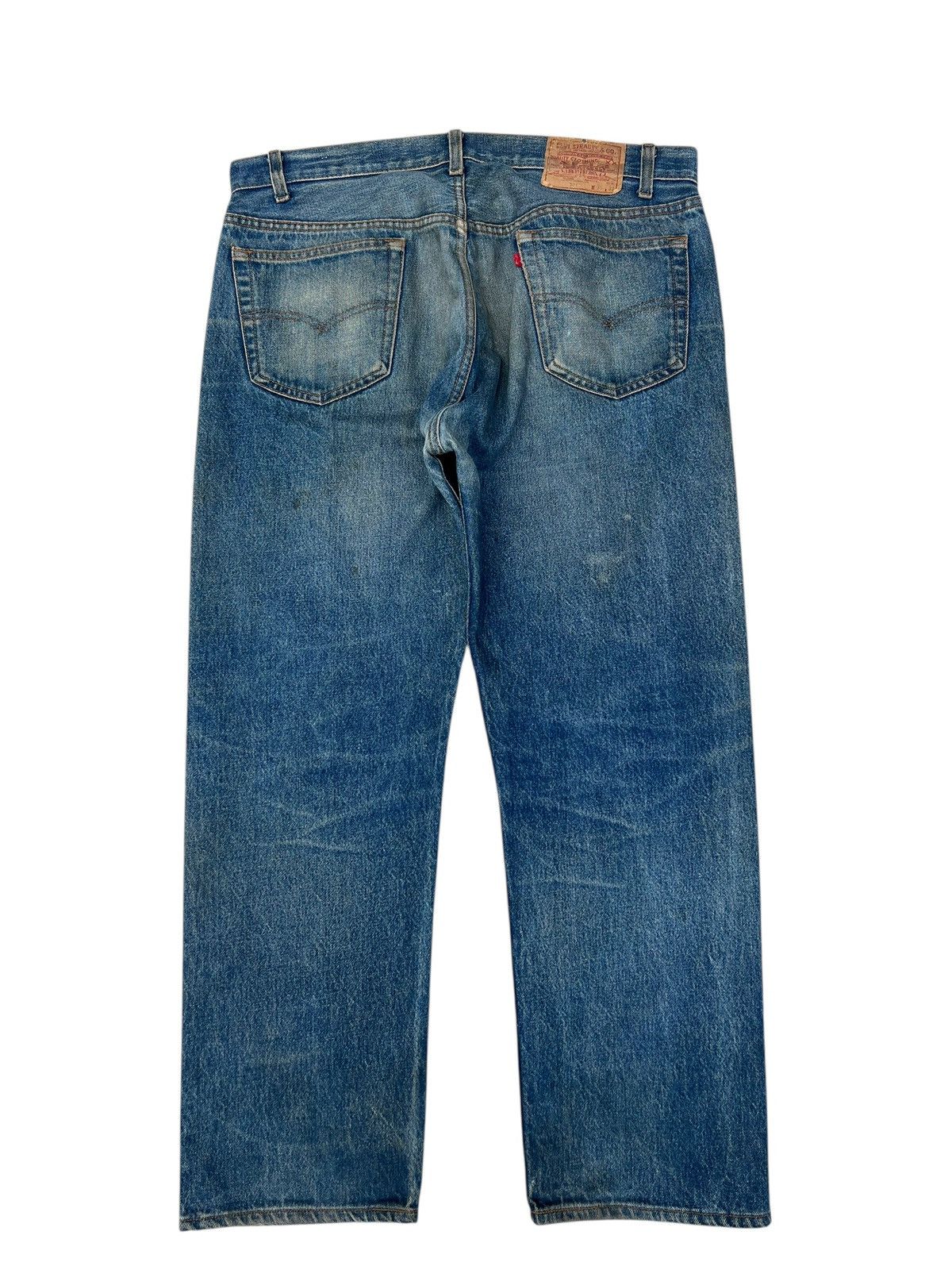 Levi's Vintage 80s Levi’s 501 Made in USA Dirty Mud Denim Jeans Size US 35 - 15 Thumbnail