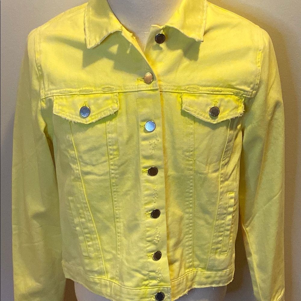 Other C’est Toi Yellow Denim Jacket – NWT – Size Large Size L / US 10 / IT 46 - 4 Thumbnail