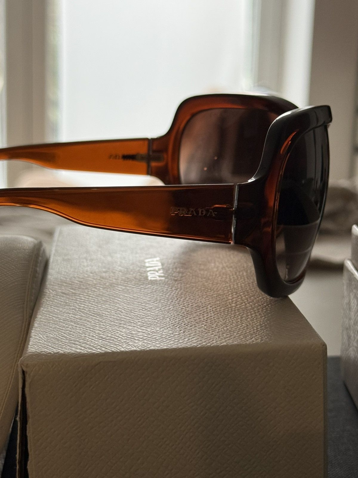 Prada Prada ski google oversized sunglasses runway 2011 Size ONE SIZE - 2 Thumbnail