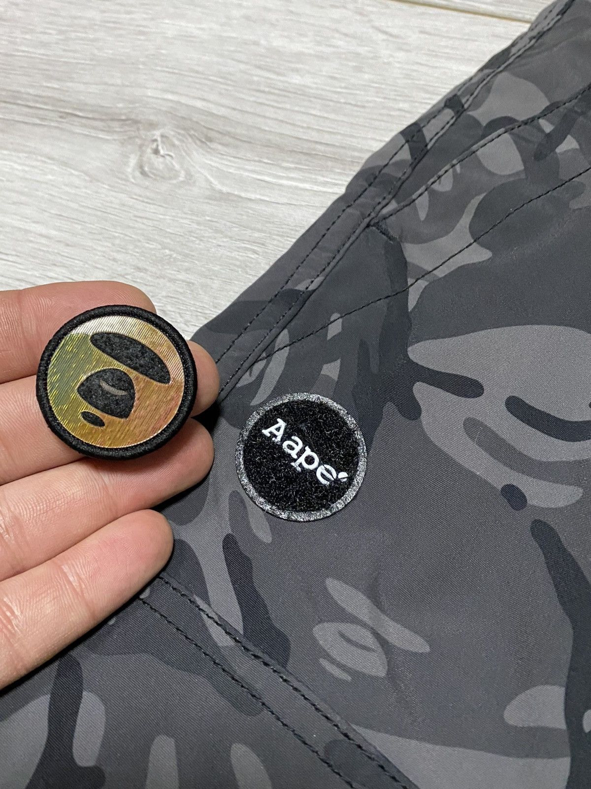 Bape Aape Bape 🦧 cargo multipocket camo big logo pants eb0 Size US 34 / EU 50 - 9 Thumbnail