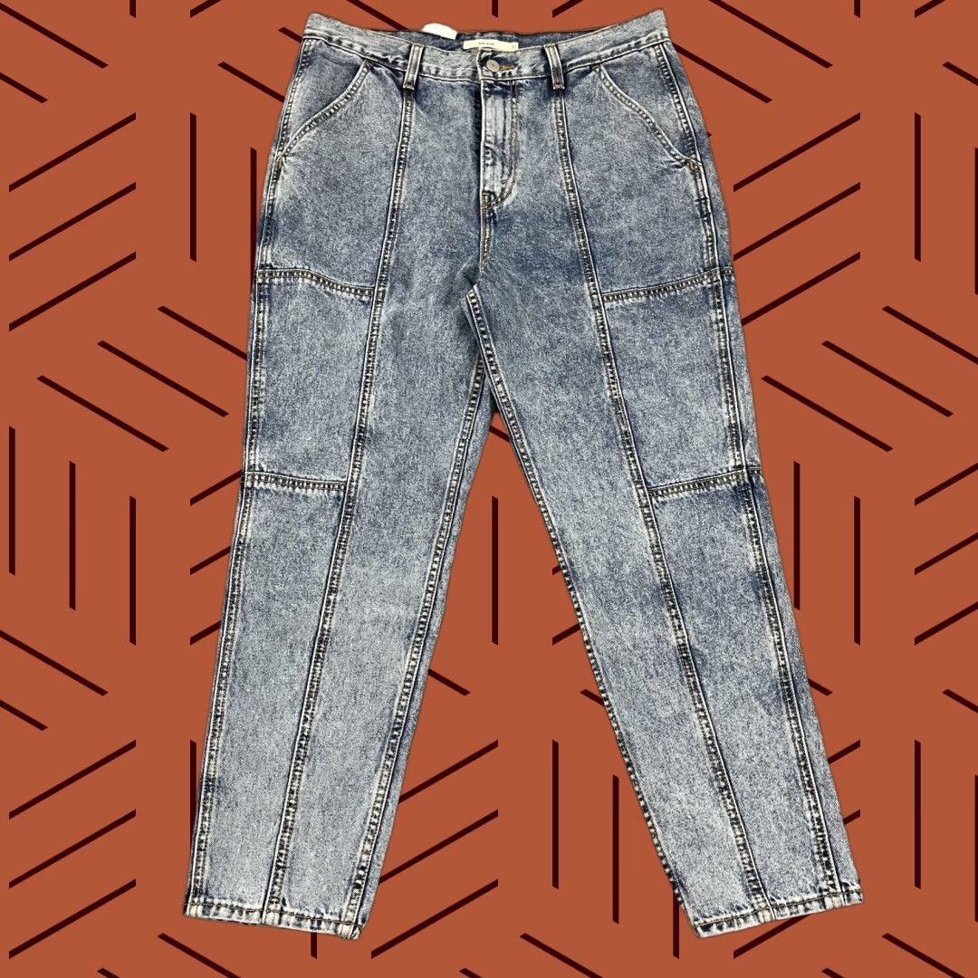 Levi's VINTAGE Levis Mom Jeans Womens 31 High Rise Relaxed Taper Acid Wash Denim NEW Size 24" / US 00 / IT 34 - 1 Thumbnail