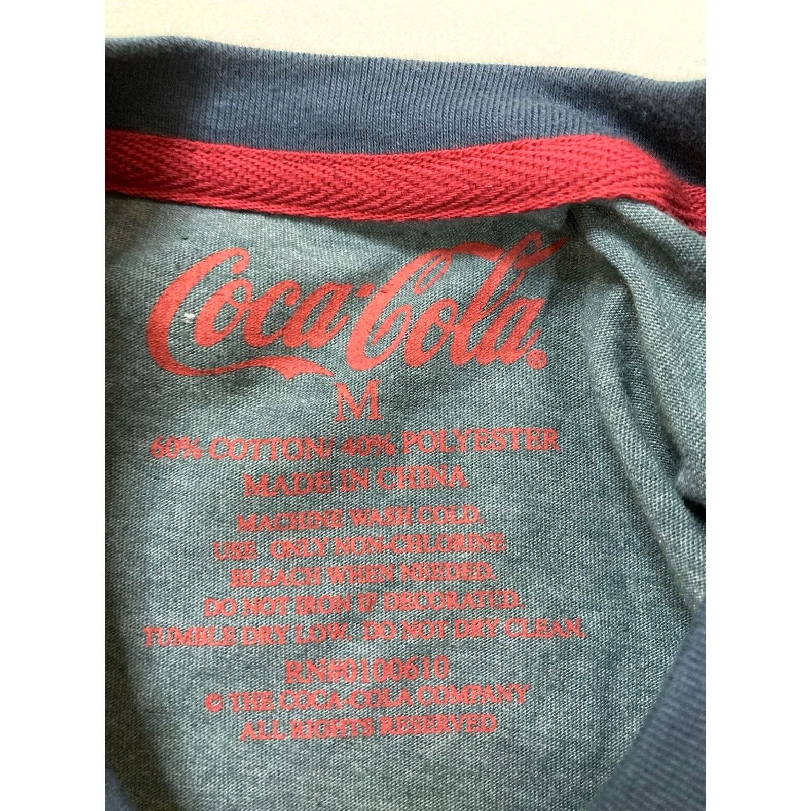 Vintage Coca-Cola Graphic T-shirt Men Medium Blue Short Sleeve Shirt Size US M / EU 48-50 / 2 - 4 Thumbnail