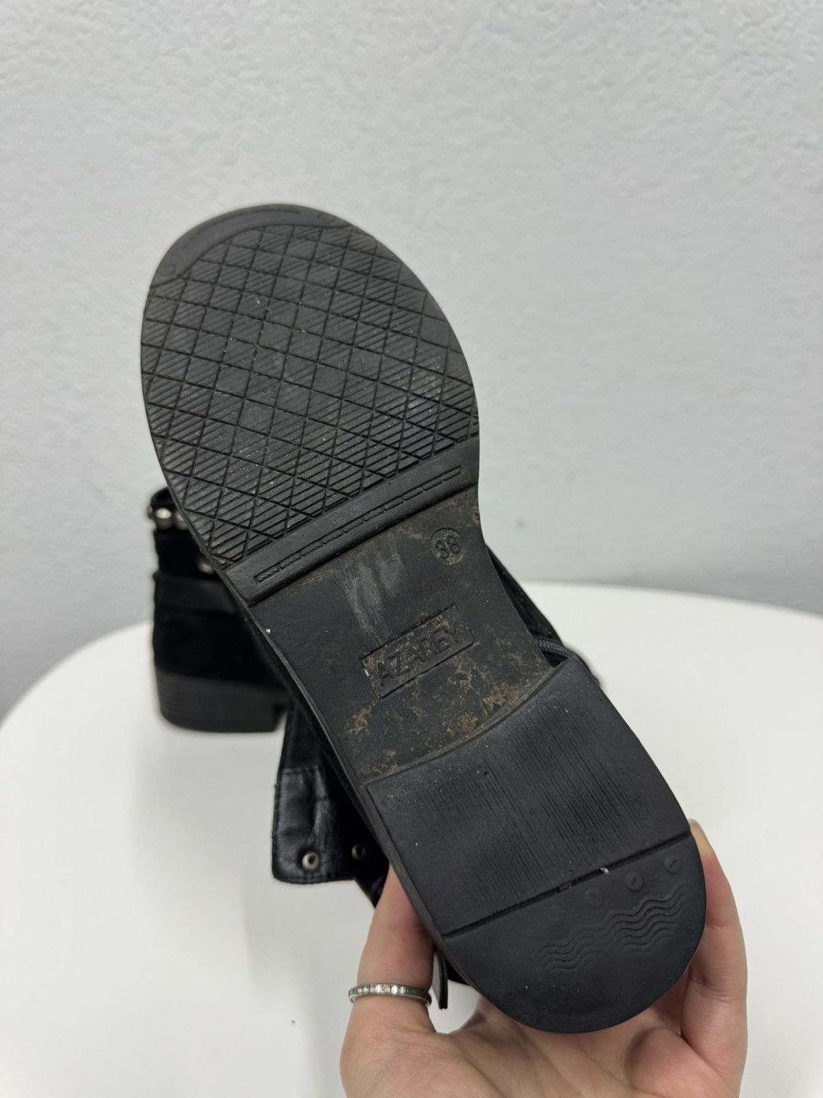Hedi Slimane Vintage Leather Boots Y2k AS 98 Avantgarde Ankle Suede Size US 8 / IT 38 - 10 Thumbnail