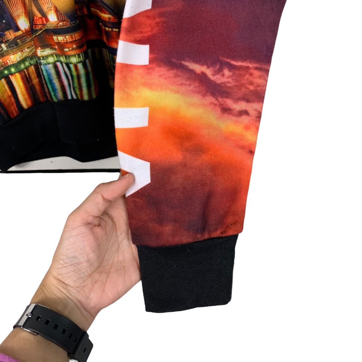 Japanese Brand HOXLEY AUSTRALIA Fullprint Polyester Hoodies #1960-C85 Size US L / EU 52-54 / 3 - 9 Thumbnail