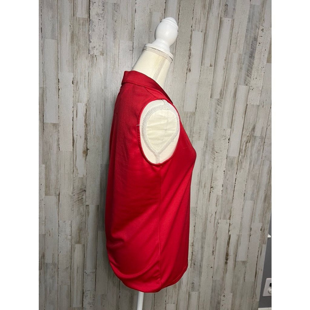 Antigua Antigua Women's Med Wisconsin Badgers Sleeveless Polo Shirt Size M / US 6-8 / IT 42-44 - 4 Thumbnail