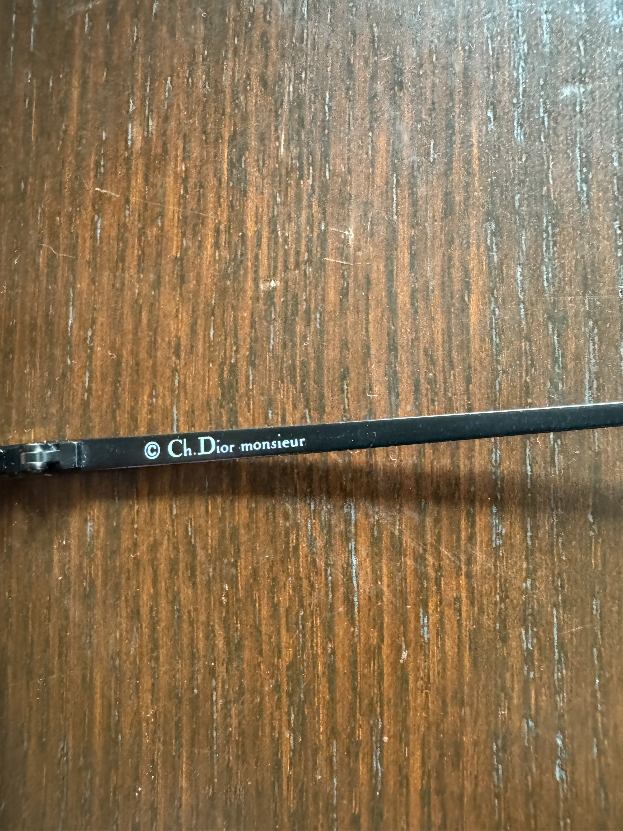 Christian Dior Monsieur Christian Dior Monsieur 80's Black & Gold Pilot Glasses Size ONE SIZE - 4 Thumbnail