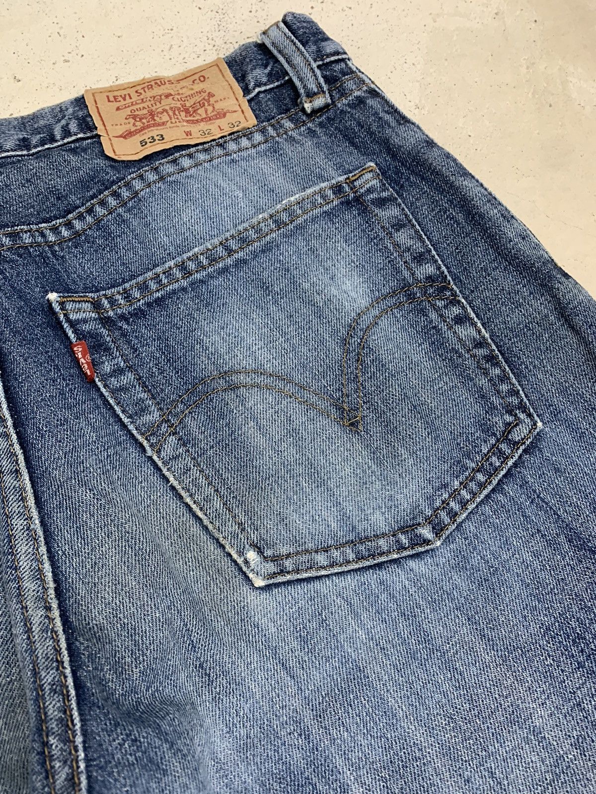 Levi's × Vintage Levis 533 04 Productio Distressed Denim Pants (AE3) Size US 32 / EU 48 - 18 Thumbnail