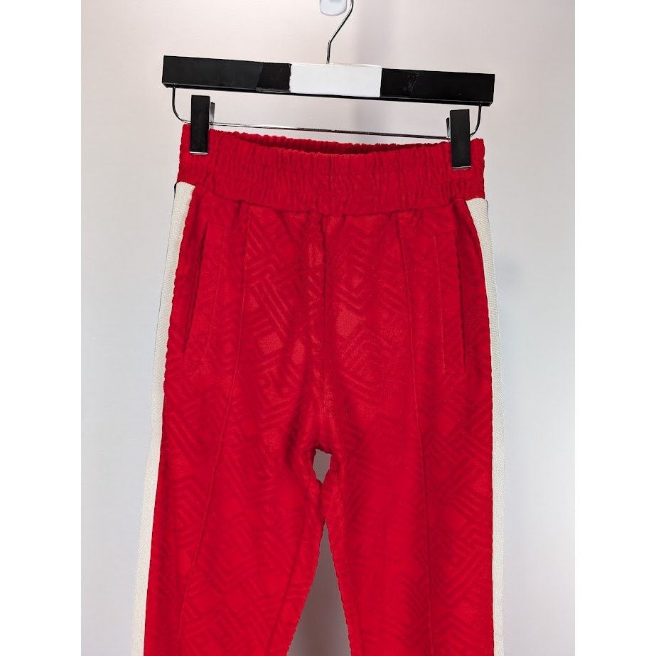 Palm Angels o1rshd1 Terry Track Pant in Red Off White Size US 30 / EU 46 - 5 Thumbnail