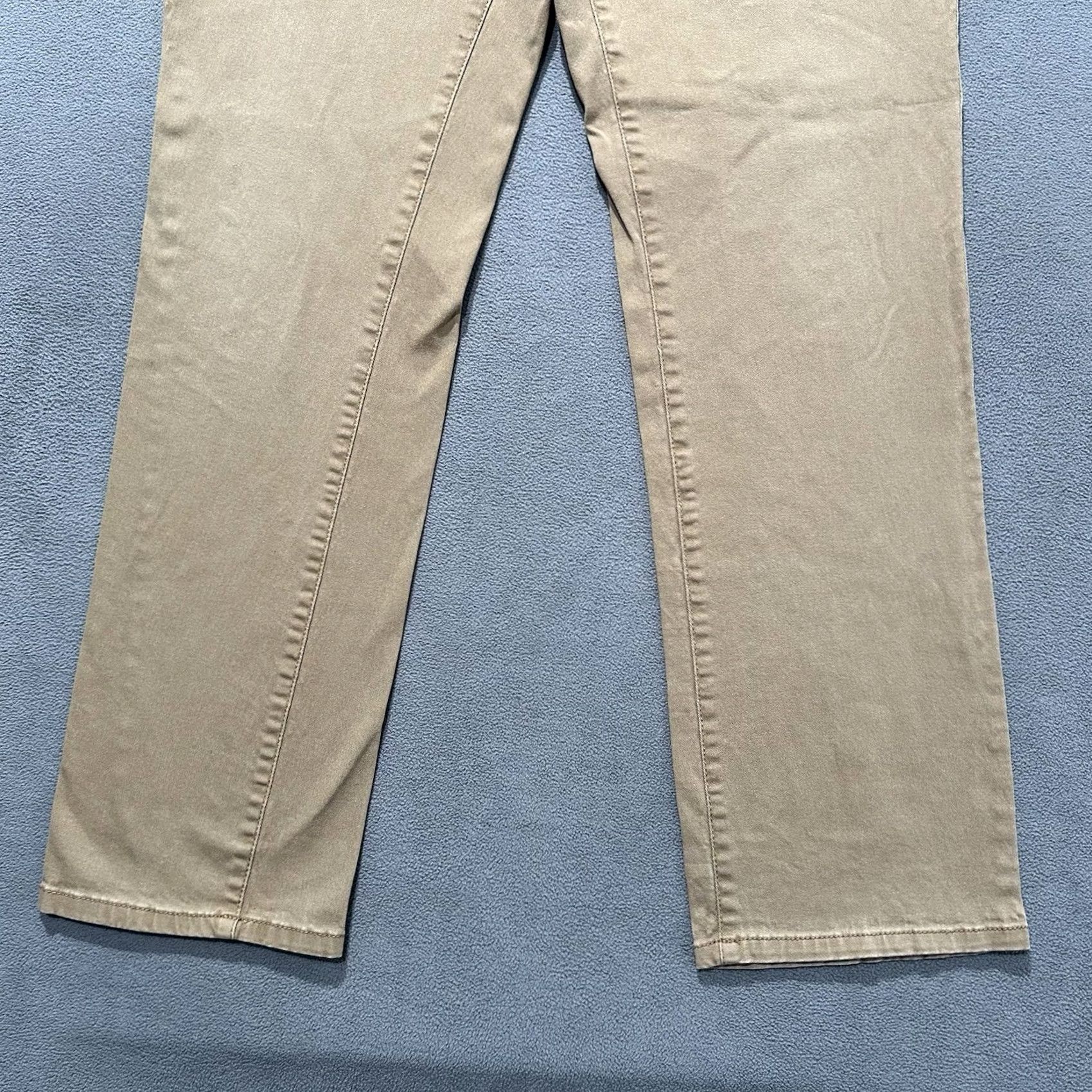 Charter Club Charter Club Pants Womens 16 Brown Tan Straight Chino Cotton Blend - Regular Rise, 30 Inseam, Flat Front, Button Zip - City Style Size 38" / US 16 / IT 52 - 5 Thumbnail