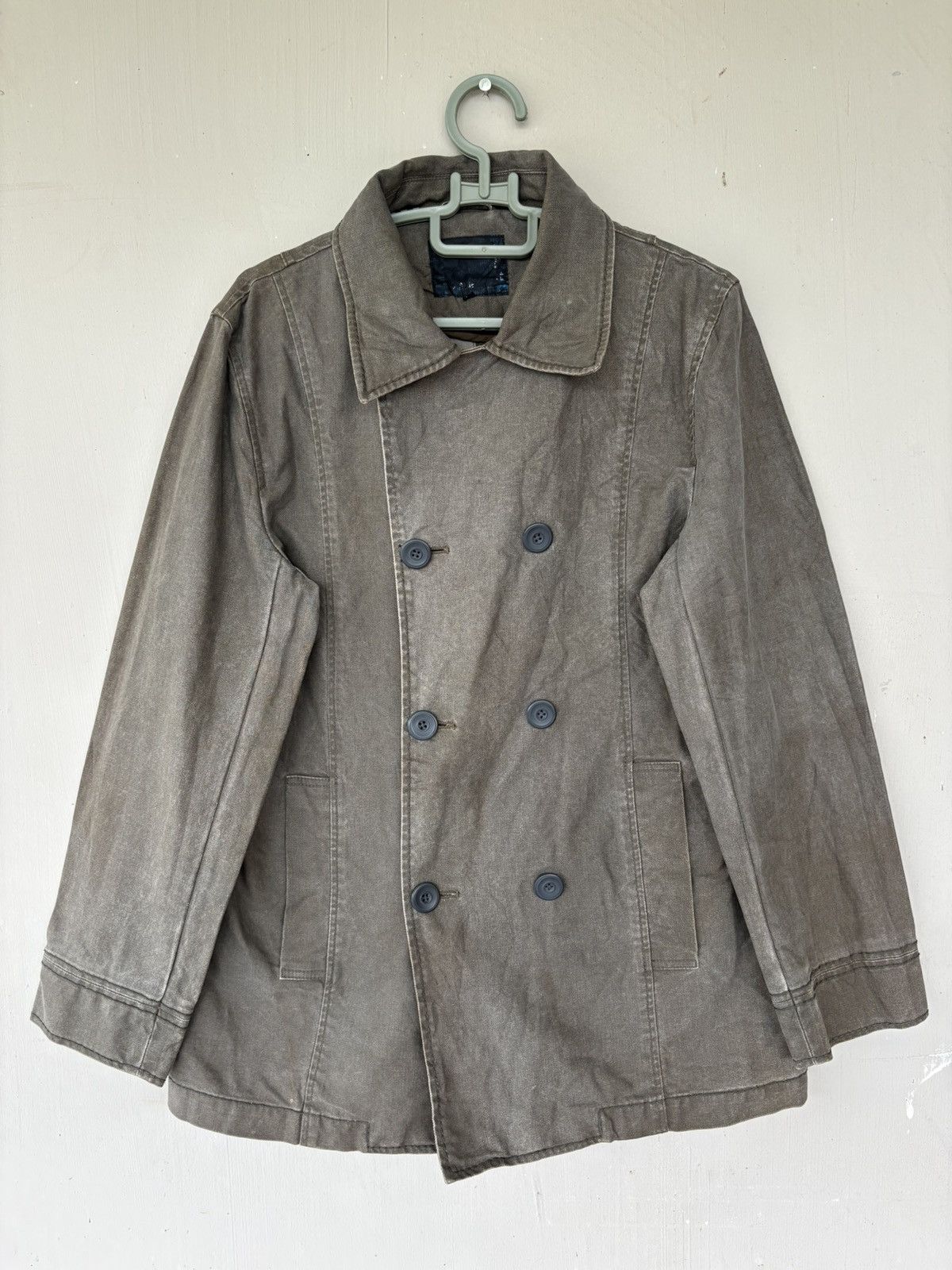 Japanese Brand Japanese Spec Outfitter Double Breasted Coat Denim Jacket Size US M / EU 48-50 / 2 - 1 Thumbnail