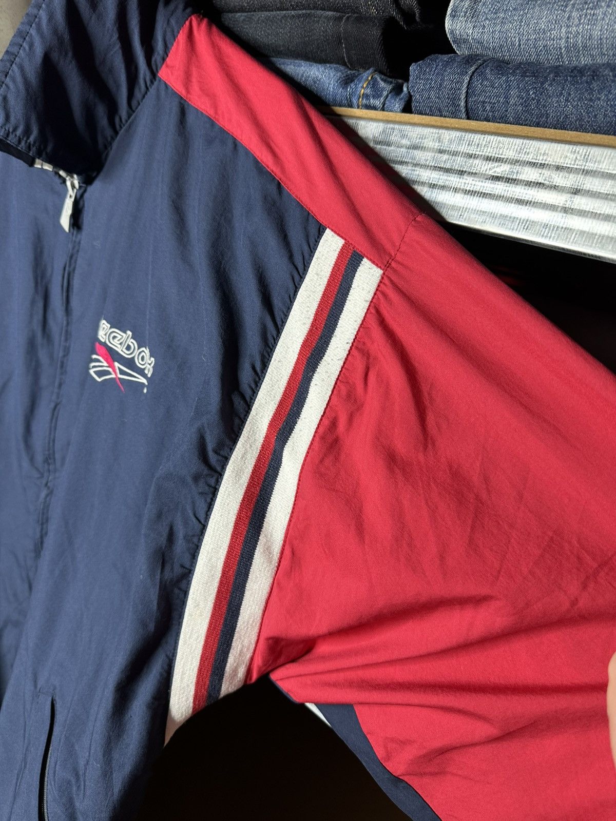 Reebok Vintage Reebok Windbreaker Jacket Big Logo 90s Size L Size US L / EU 52-54 / 3 - 4 Thumbnail