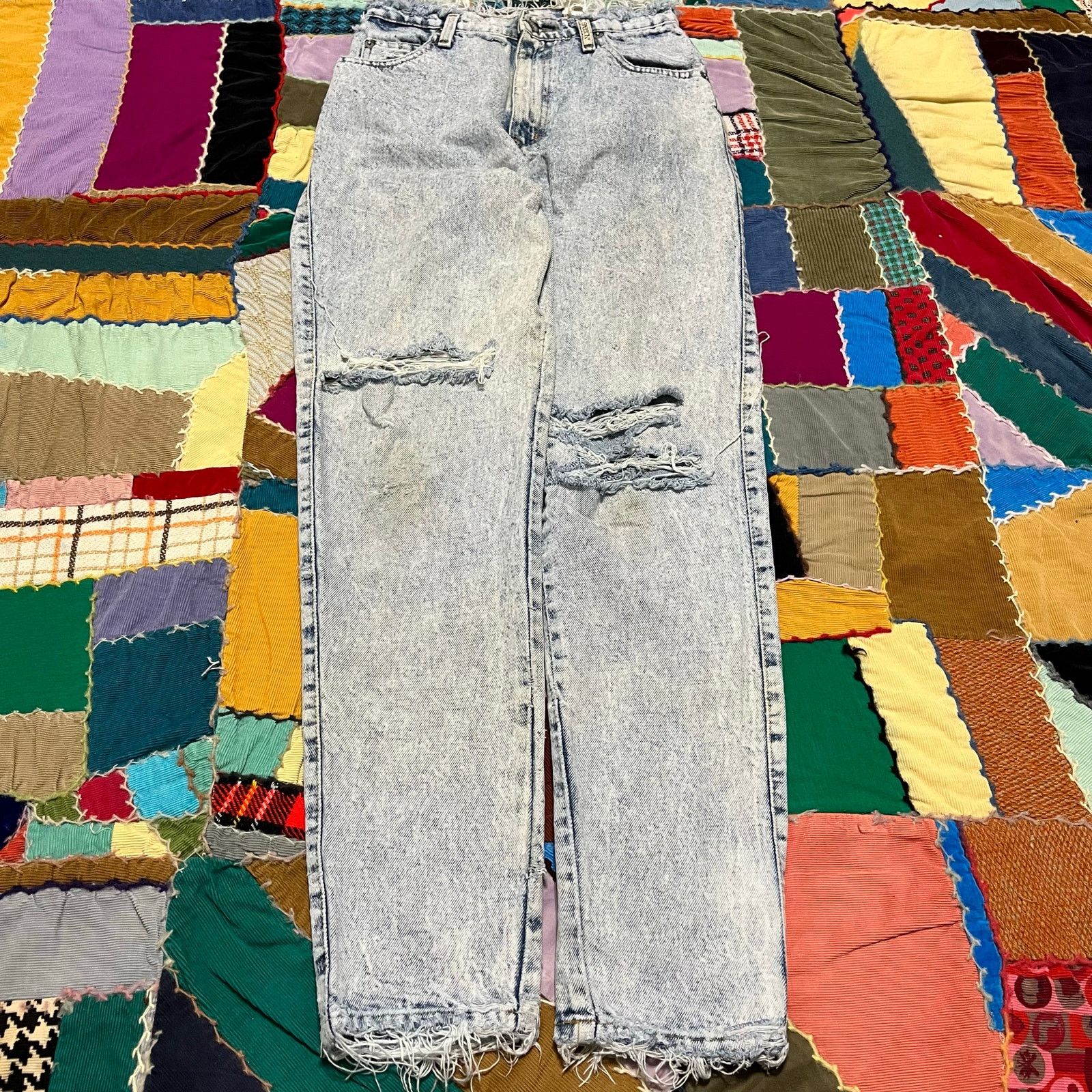 Other Vintage Sasson Women’s Distressed Ripped Washed Jeans 26Wx31 Size US 26 / EU 42 - 1 Thumbnail