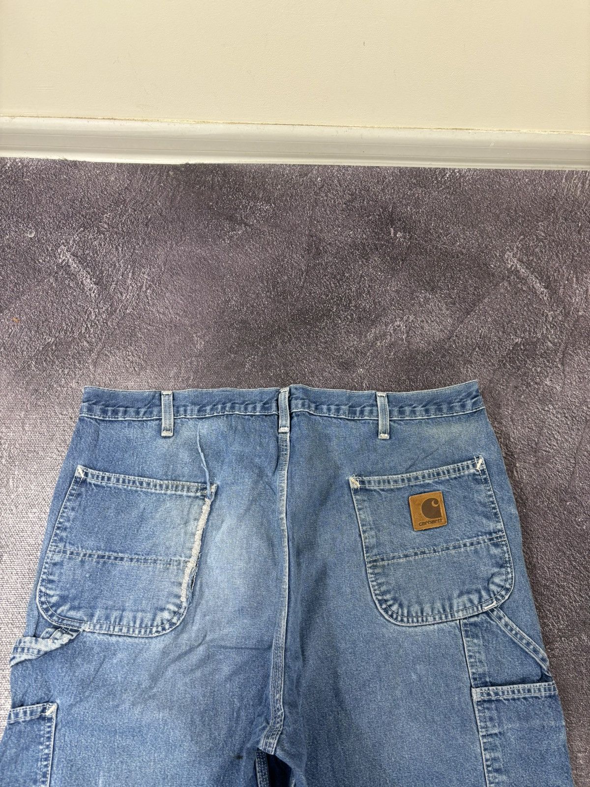 Carhartt Vintage 90s Carhartt USA Blue Denim Hype Baggy Jeans Size US 40 / EU 56 - 6 Thumbnail