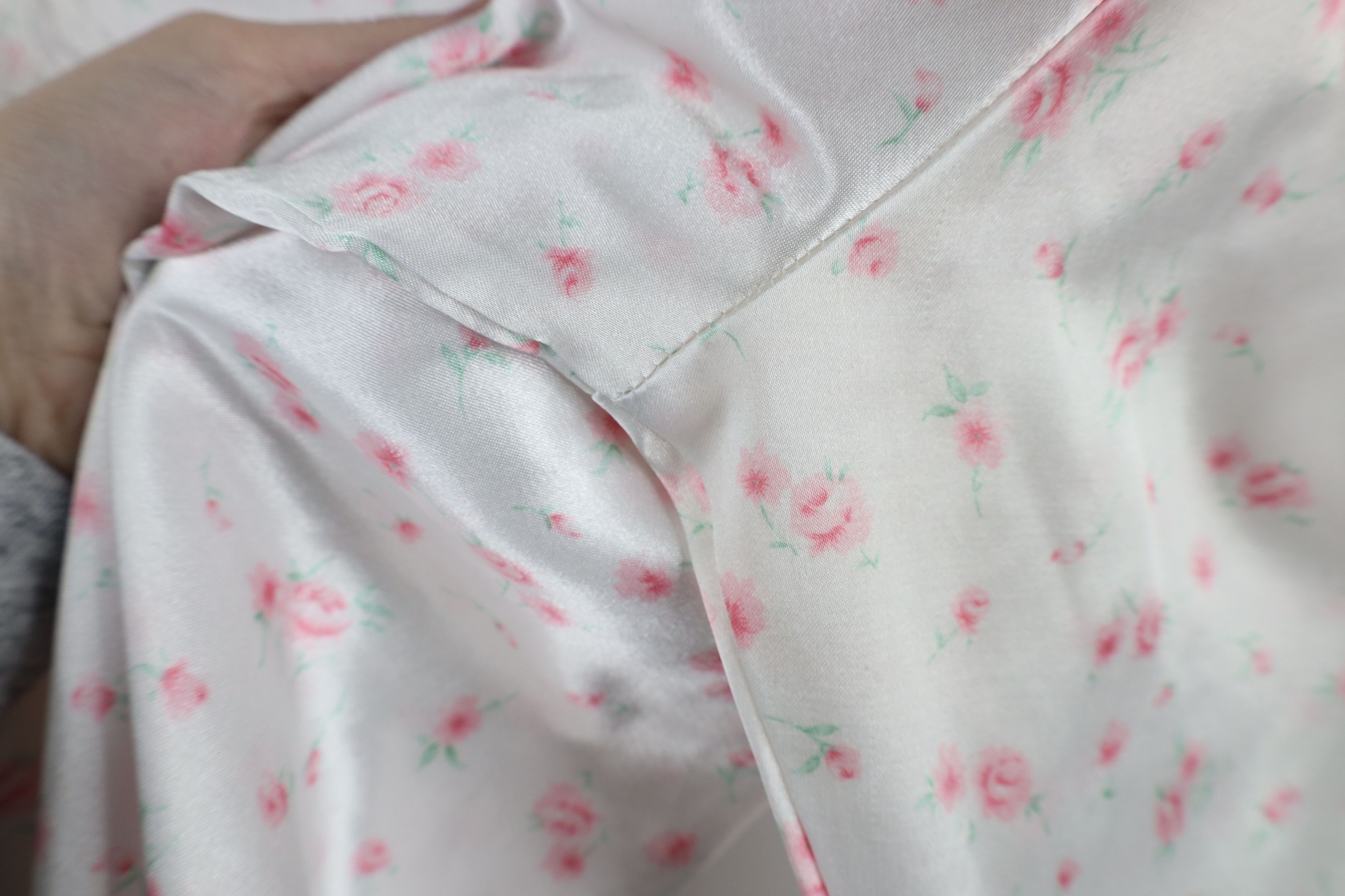Vintage Vintage 90s Miss Elaine Lace Flower Night Gown Sleep Size M / US 6-8 / IT 42-44 - 10 Thumbnail