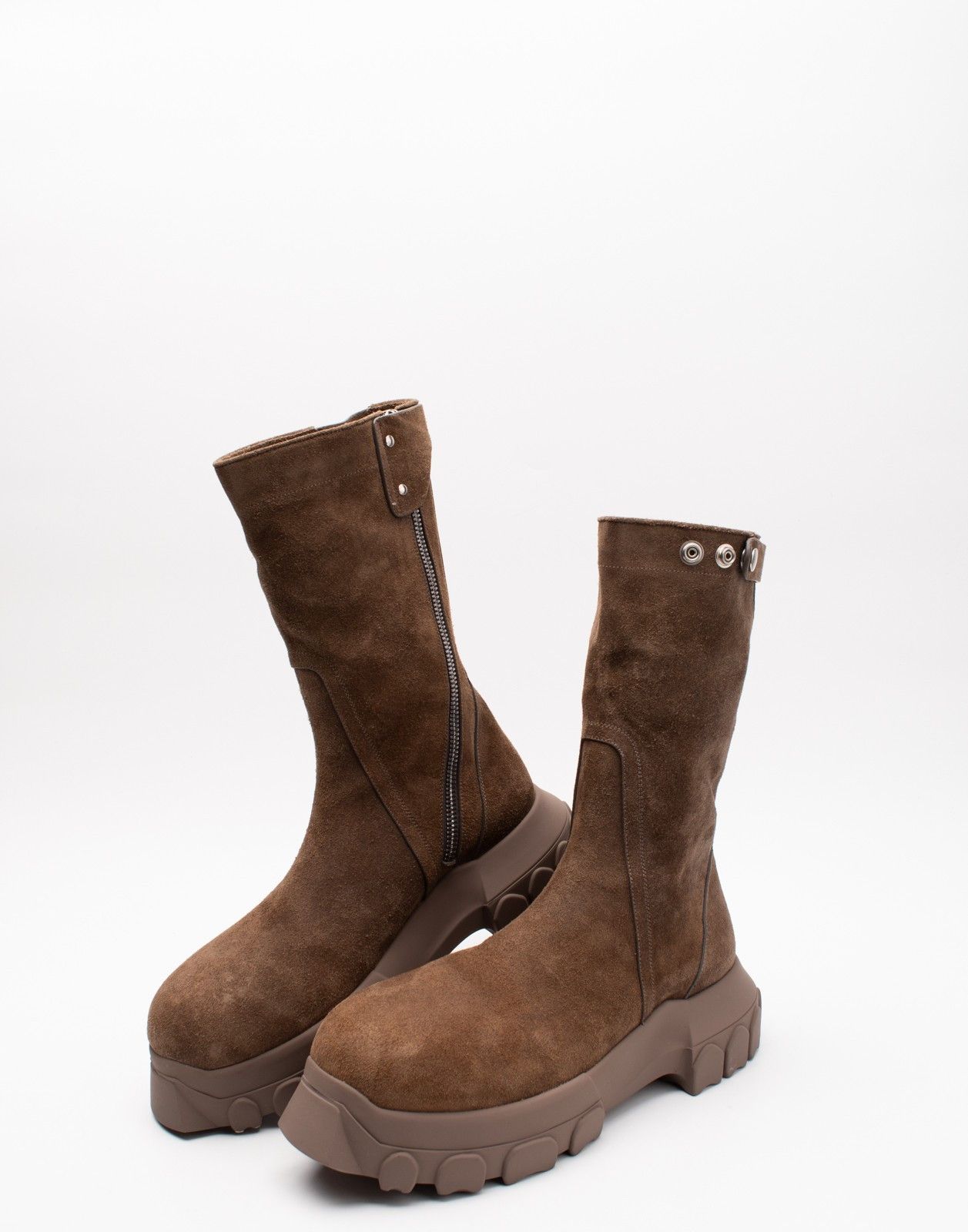 RICK OWENS Bozo Tractor Leather Boots