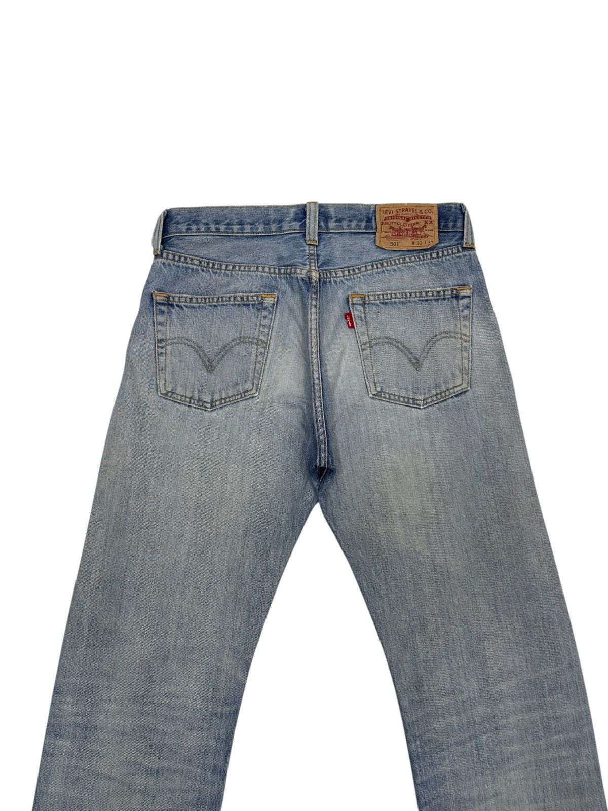 Levi's Levis 501 Straight Leg Button-fly Distressed Kurt Cobain Size US 30 / EU 46 - 6 Thumbnail