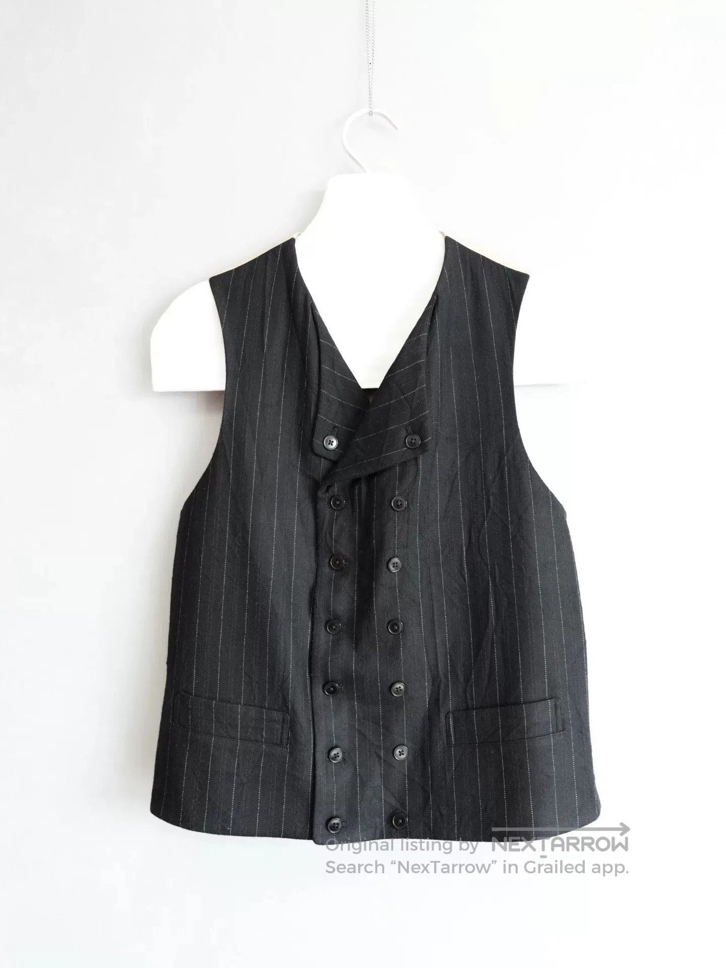 Yohji Yamamoto Yohji Yamamoto Black Red Striped Vest. Size US M / EU 48-50 / 2 - 1 Thumbnail