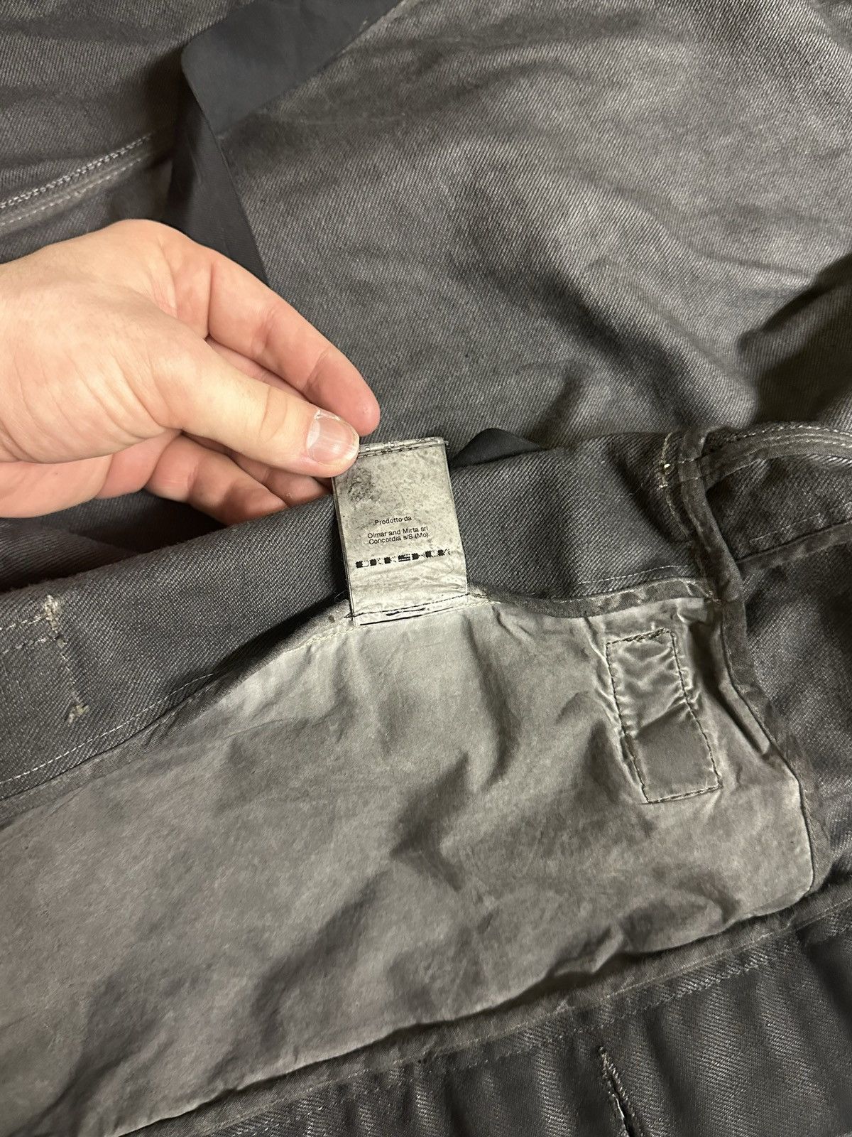 Rick Owens × Rick Owens Drkshdw Rick Owens Black Wax Denim Trucker Jacket Size US L / EU 52-54 / 3 - 7 Thumbnail
