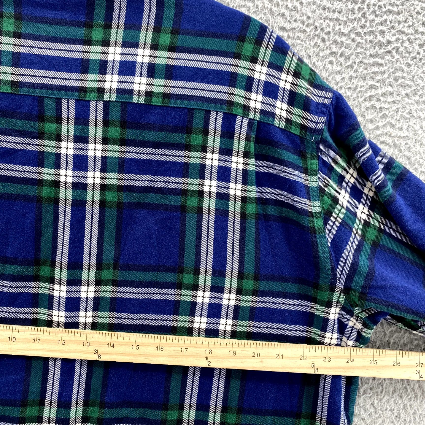 Vintage L.L.Bean Shirt Men Large Blue Plaid Fleece Lined Shacket Outdoor Fall Cabin Gorp Size US L / EU 52-54 / 3 - 5 Thumbnail
