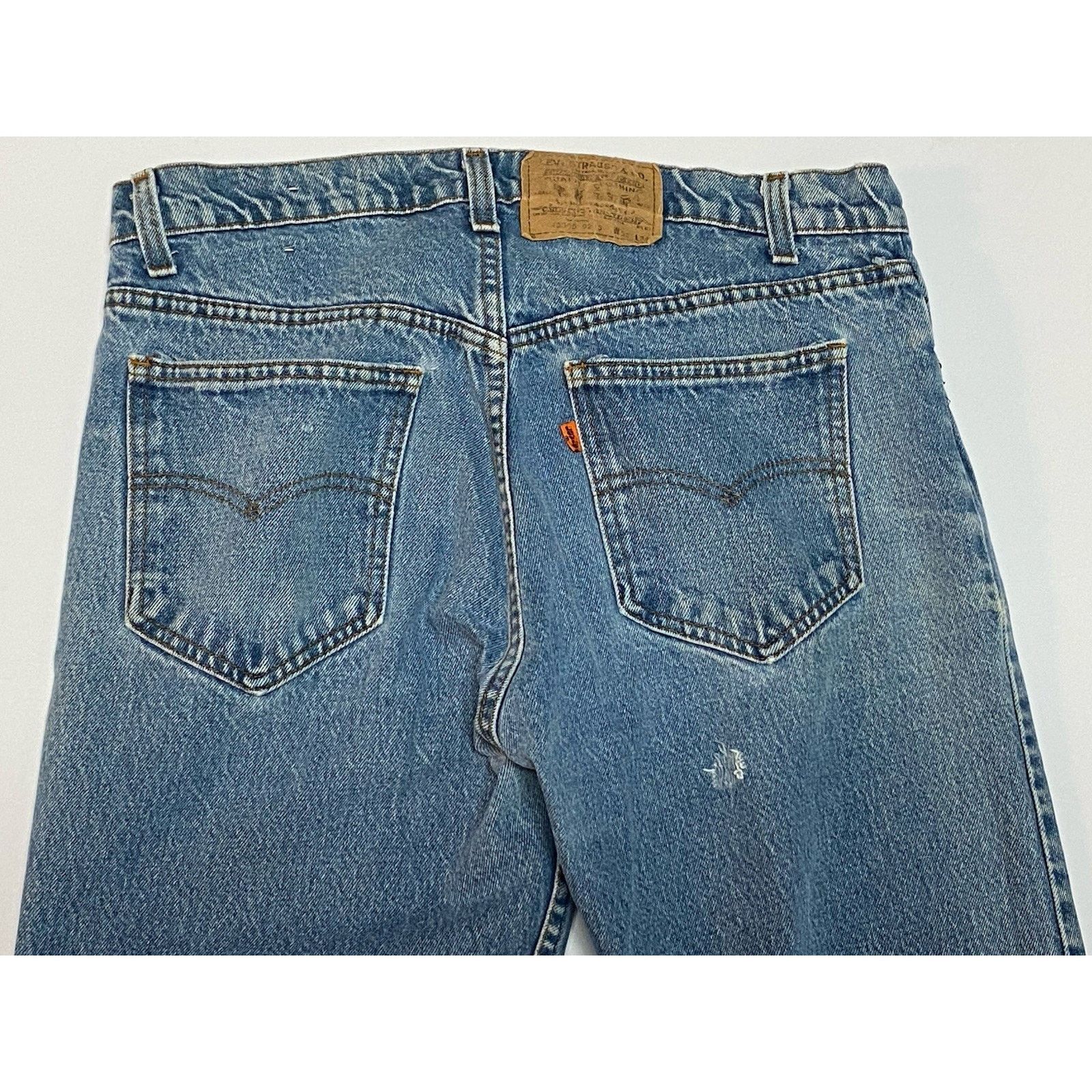 Levi's Vtg Levis Jeans Mens W36xL34 Orange Tab USA 80s Blue Denim Size US 36 / EU 52 - 10 Thumbnail