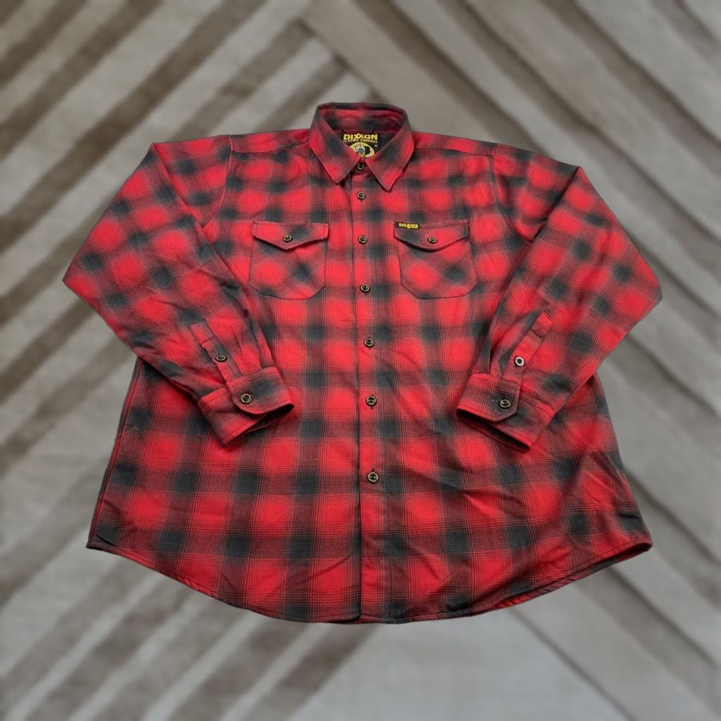 Vintage DIXXON Flannel Fireside Shirt Long Sleeve Men XL Plaid Button-Up Size US XL / EU 56 / 4 - 1 Thumbnail
