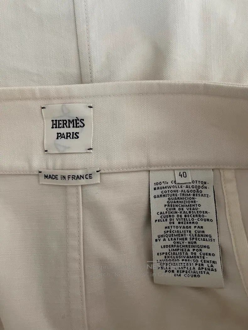 Hermes Hermes Saddle belt white skirt Size 26" / US 2 / IT 38 - 3 Thumbnail