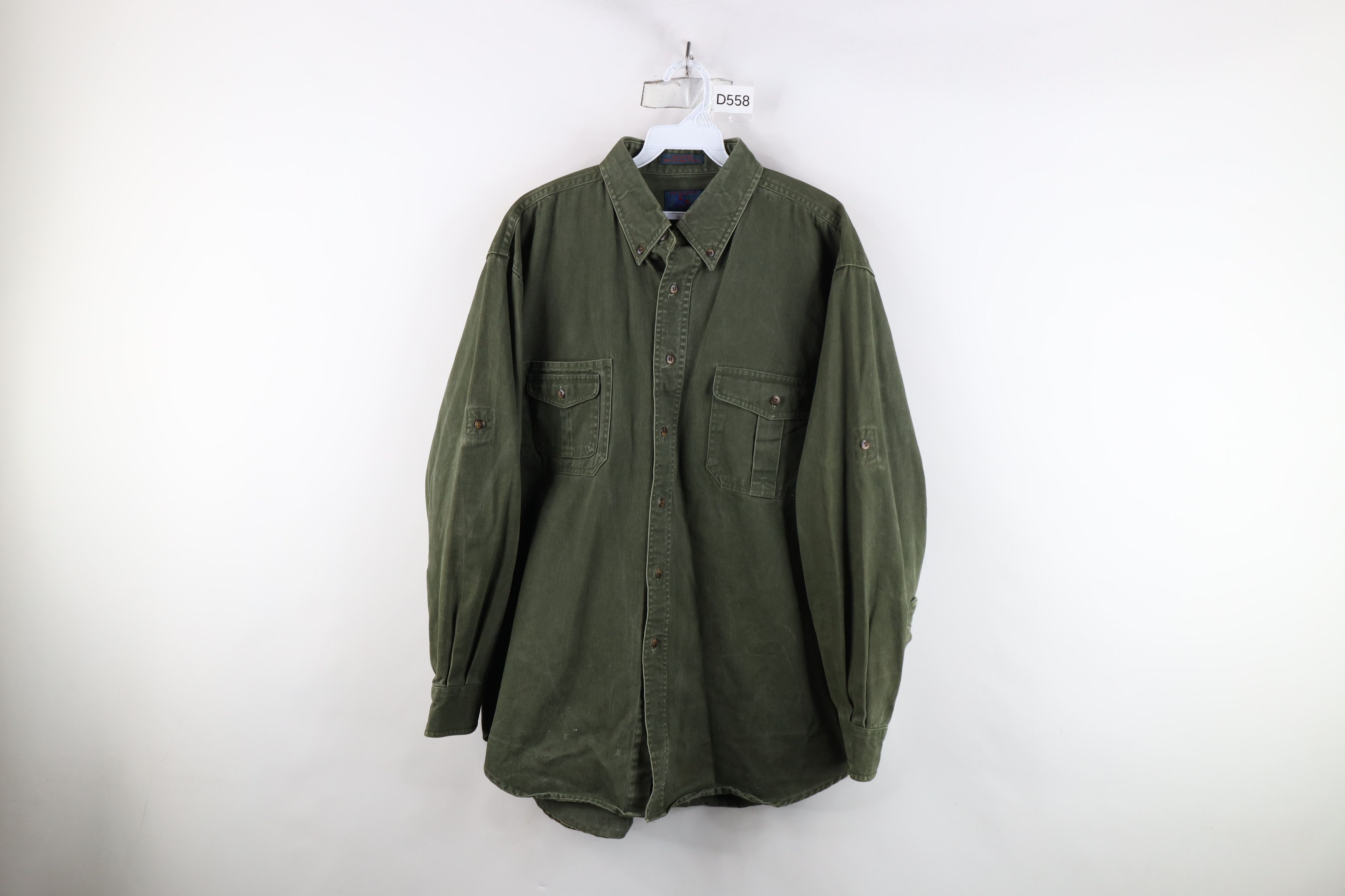Vintage Vintage 90s Streetwear Collared Button Down Shirt Size US L / EU 52-54 / 3 - 1 Thumbnail