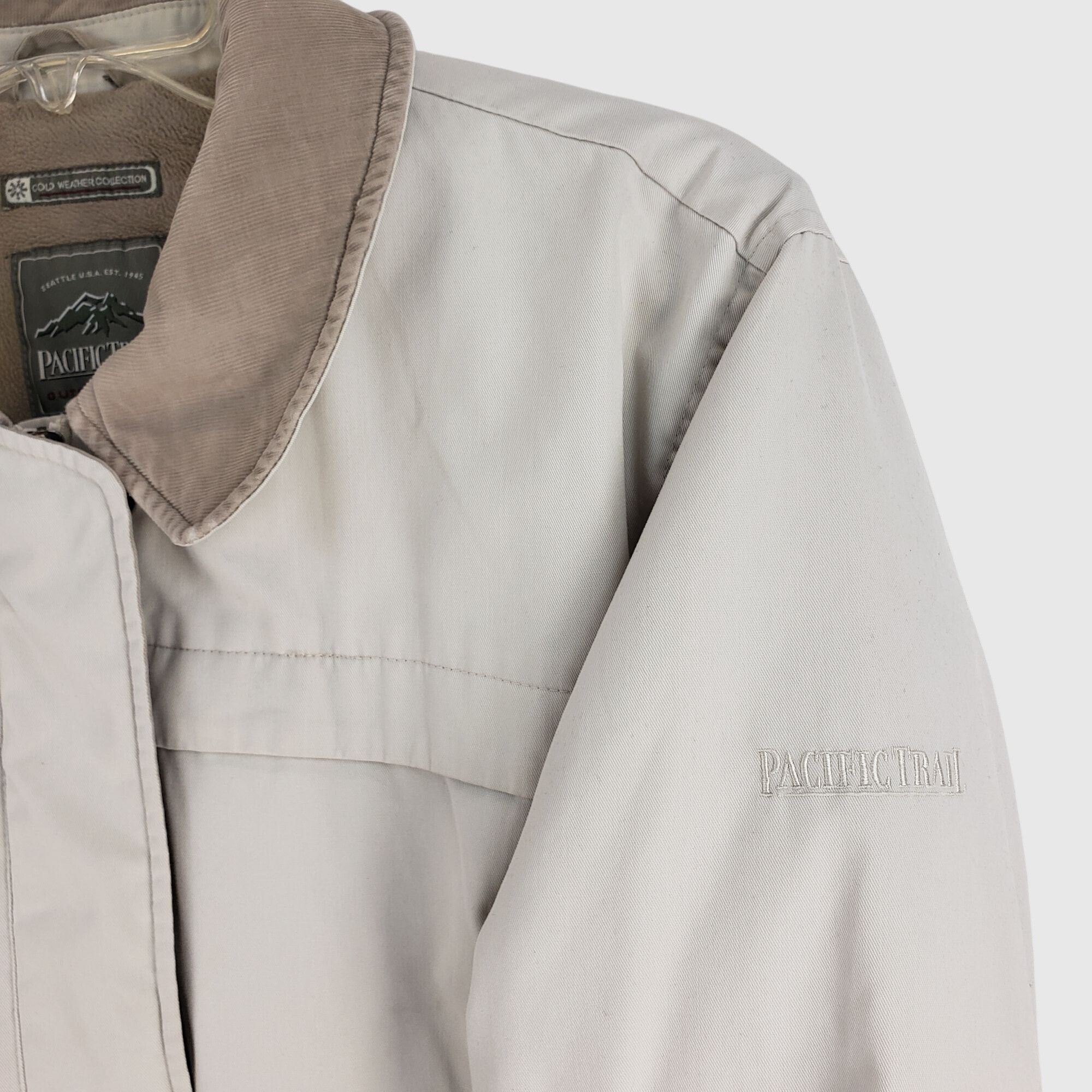 Pacific Trail Pacific Trail Beige/White Fleece Plaid Lined Jacket Womes M Size M / US 6-8 / IT 42-44 - 7 Thumbnail