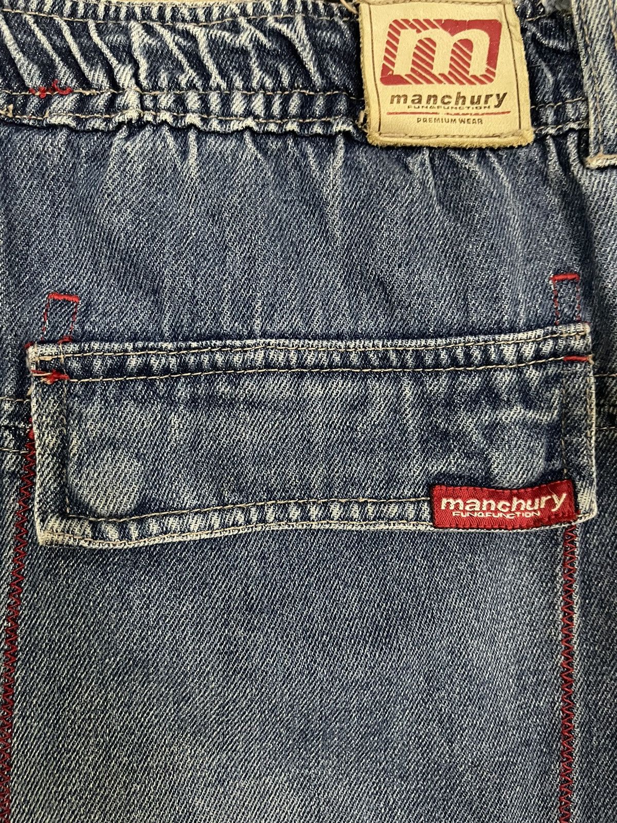 JNCO Vintage Japan Manchury Mud Wash Cargo Baggy Jeans Size US 34 / EU 50 - 10 Thumbnail
