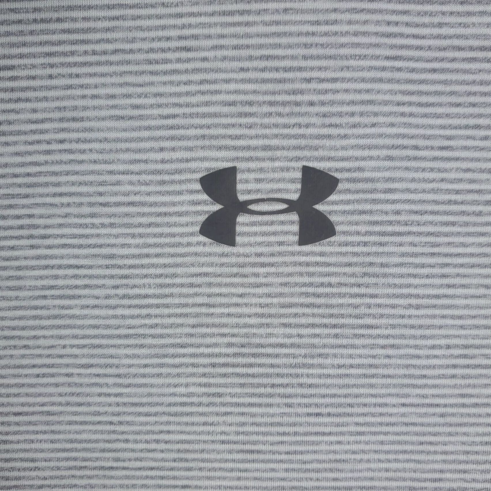 Under Armour Under Armour T-Shirt Mens Large Gray Striped Heatgear Casual Short Sleeve Size US L / EU 52-54 / 3 - 2 Thumbnail