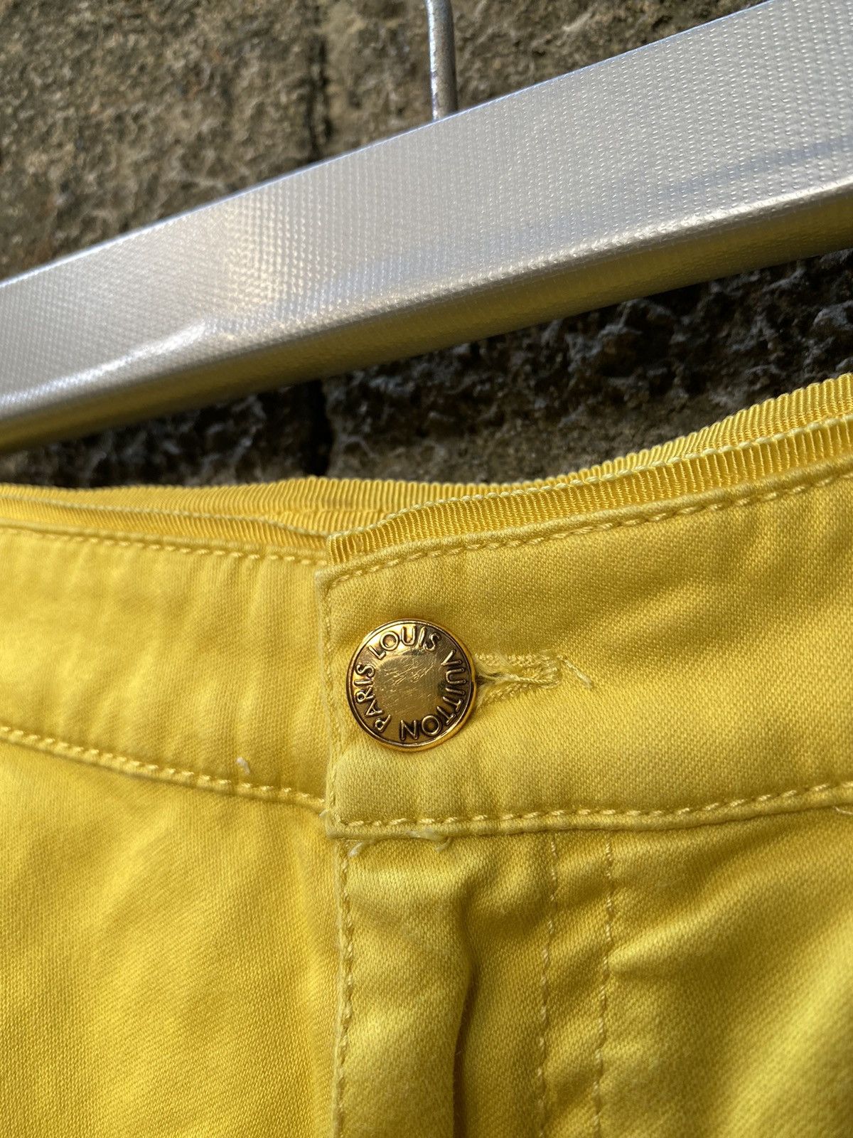 Louis Vuitton Yellow Side Zip Detail Jeans Size 27" / US 4 / IT 40 - 5 Thumbnail