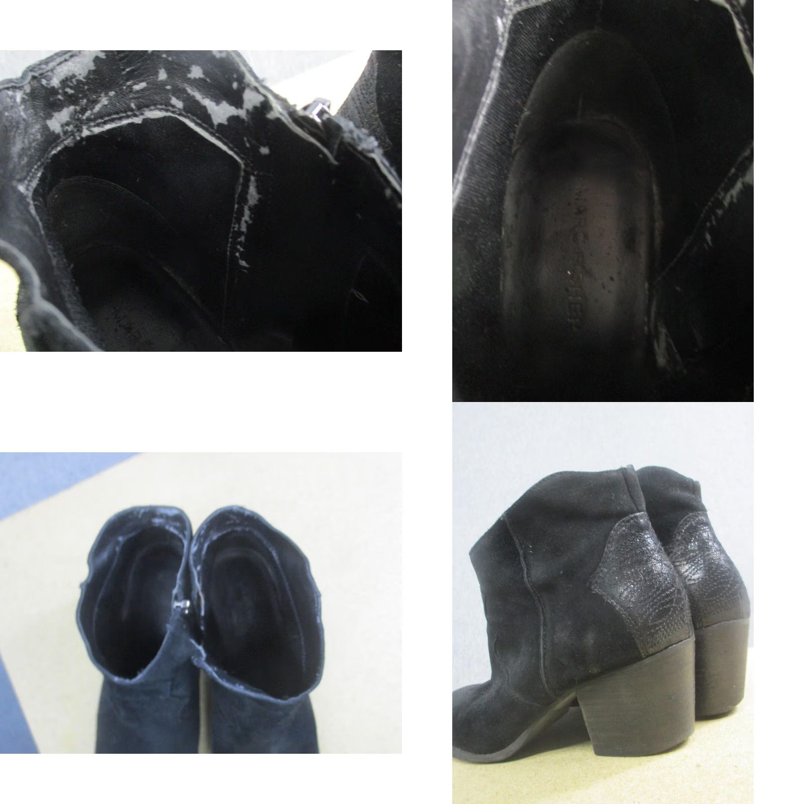 Marc Fisher VINTAGE? No. Marc Fisher Boots Women Size 6 Black Suede Ankle Booties Block Heel Side Zip Size US 6 / IT 36 - 9 Thumbnail