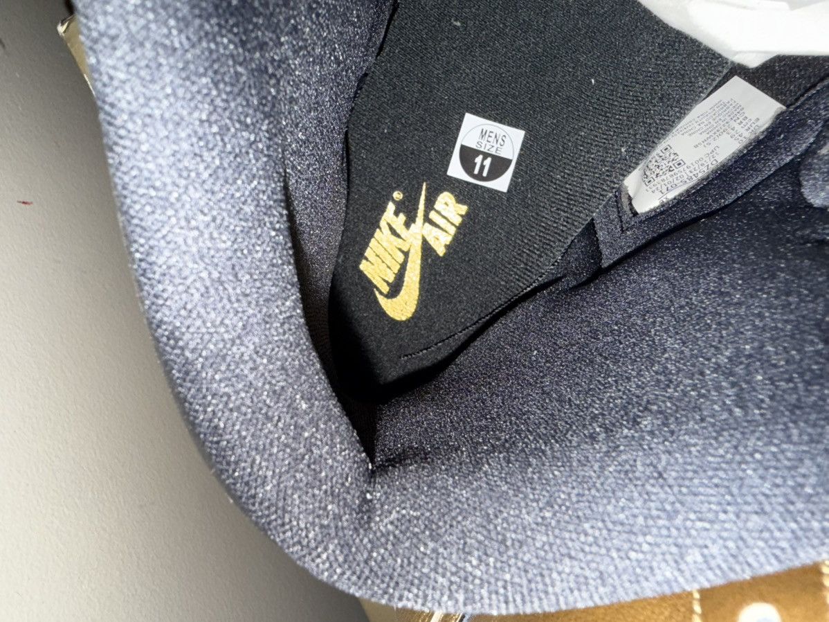 Nike Nike Air Jordan 1 Retro OG High Black/Metallic Gold Sail NEW Size US 11 / EU 44 - 18 Thumbnail