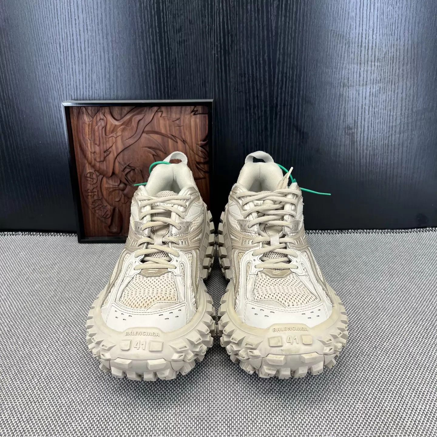 Balenciaga Balenciaga Light Brown Tire Sneaker 41 Worn Size US 8 / EU 41 - 4 Thumbnail