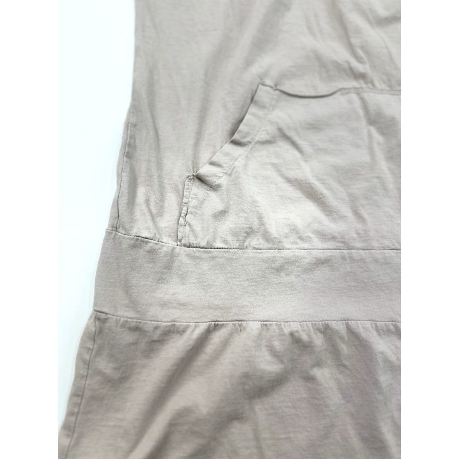 Vintage Drifter Shirt Dress Women L Beige Hoodie Pocket Reindeer USA Moto USA Reindeer Pocket Short Sleeve Casual Size L / US 10 / IT 46 - 4 Thumbnail