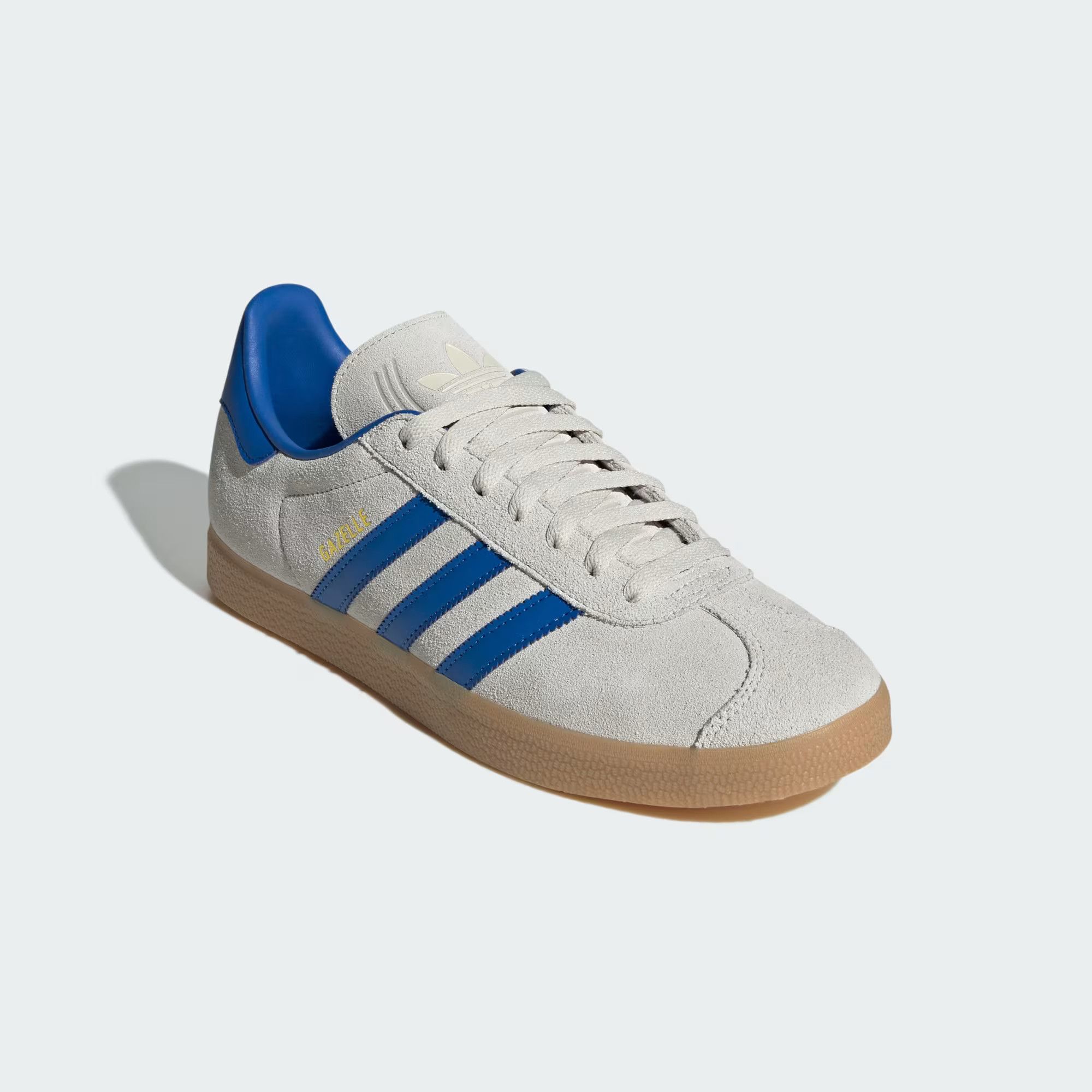 Adidas o1mle0426 Unisex Gazelle Low-Top Sneakers in Blue/Gray Size US 6.5 / EU 39-40 - 4 Thumbnail